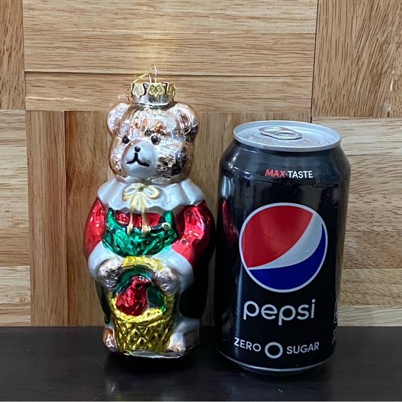 2002 Handblown Mercury Glass Bear Personalized Ornament - Picture 5 of 13